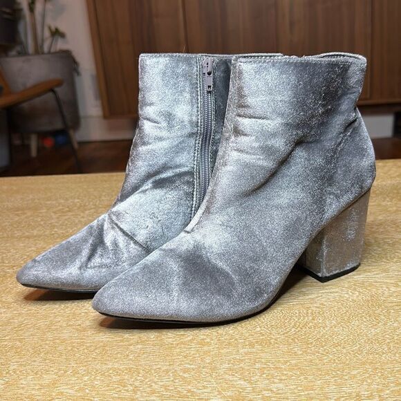 Steve Madden Stable Velvet Booties - Picture 1 of 9